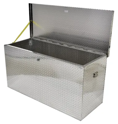 Vestil APTS-3060 aluminum tread plate portable tool boxe shown from an alternate angle