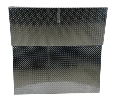 Vestil APTS-3660-FD aluminum tread plate portable tool boxe shown from an alternate angle