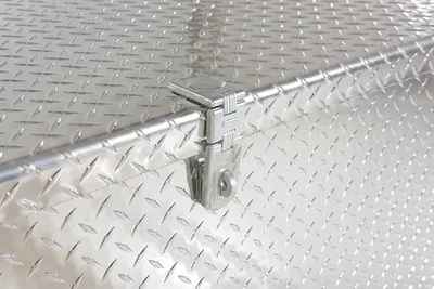 Vestil APTS-3660 aluminum tread plate portable tool boxe shown from an alternate angle
