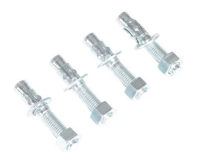 Vestil Stainless Steel Concrete Wedge Anchor Bolt 3/4 In. X 4 In. 4 Pack Silver