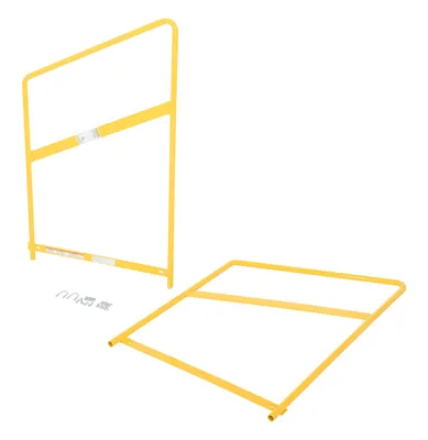 Vestil Steel Hand Rail Kit for 3 Step ASP Models Yellow