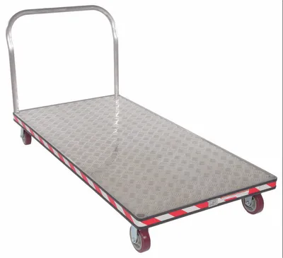 Vestil ATP-C-3672 heavy duty aluminum treadplate platform truck