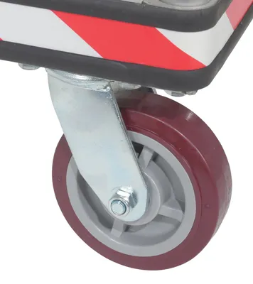Vestil ATP-C-3672 heavy duty aluminum treadplate platform truck shown from an alternate angle