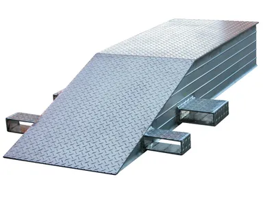 Vestil Factory Installed Welded Steel Fork Pocket 8-1/8 In. Wide Per Pocket For Wheel Riser Silver