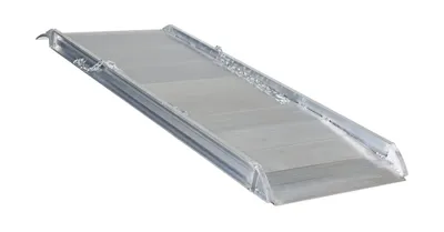 Vestil Aluminum Wheel Walk Ramp Overlapping Style 48 In. x 28 In. 3000 Lb. Capacity Silver