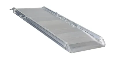 Vestil Aluminum Wheel Walk Ramp Overlapping Style 72 In. x 28 In. 2800 Lb. Capacity Silver