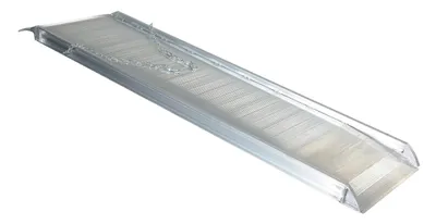 Vestil Aluminum Wheel Walk Ramp Overlapping Style 108 In. x 28 In. 2500 Lb. Capacity Silver