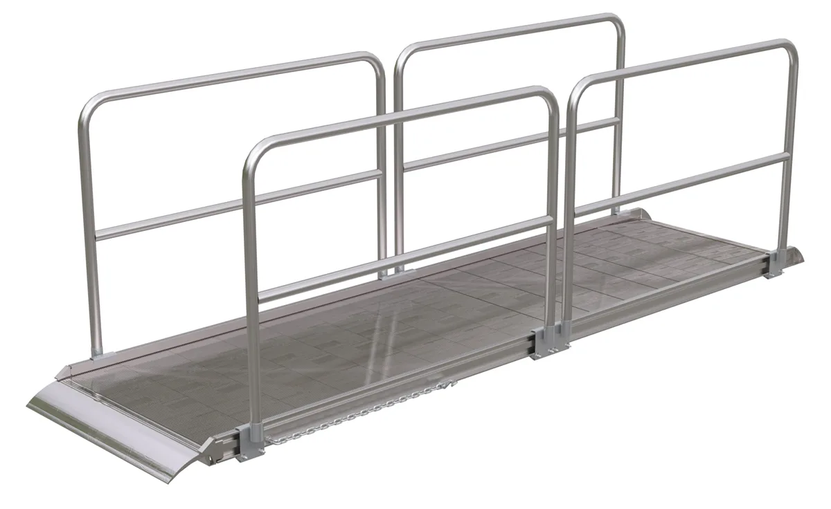 Vestil AWR-38-12A-HR aluminum walk ramp