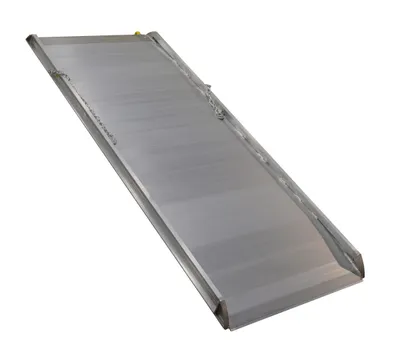 Vestil Aluminum Wheel Walk Ramp Steel Hook Style 99-1/4 In. x 38 In. 2500 Lb. Capacity Silver