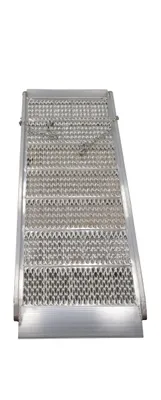 Vestil AWR-G-28-8A aluminum grip-strut walk ramp shown from an alternate angle