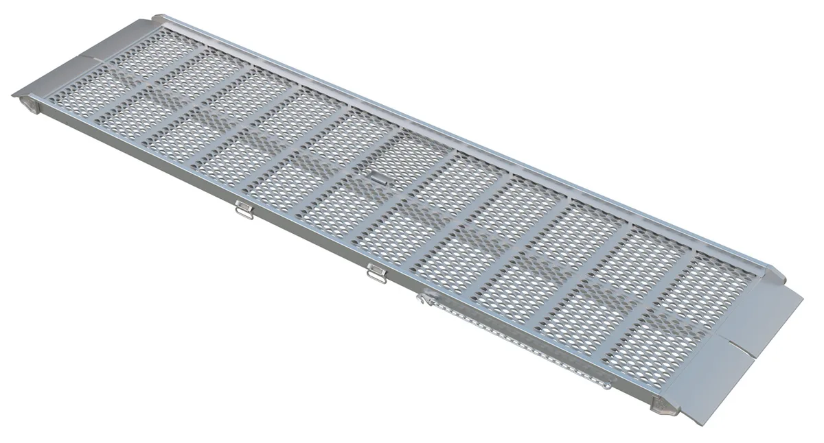 Vestil AWR-G-36-ESR-12A aluminum grip-strut walk ramp