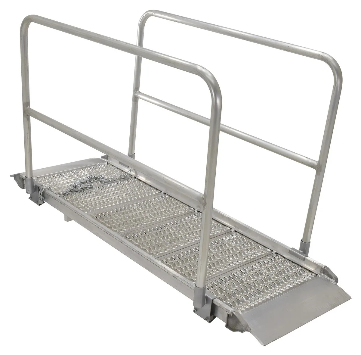 Vestil AWR-G-38-12A-HR aluminum grip-strut walk ramp