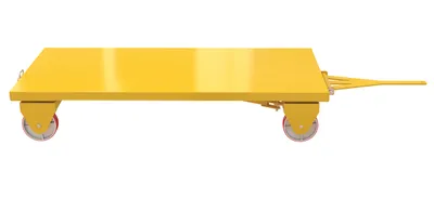 Vestil AWST-3672-PU all wheel steer truck shown from an alternate angle