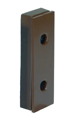 Vestil Steel Face Molded Rubber Bumper 2-5/8 In. x 5 In. x 16-1/8 In. Black