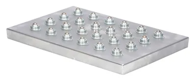 Vestil Steel Transfer Platform 18 In. x 28 In. 75 Lb. Capacity Silver