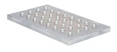 Vestil Steel Transfer Platform 20 In. x 36 In. 75 Lb. Capacity Silver