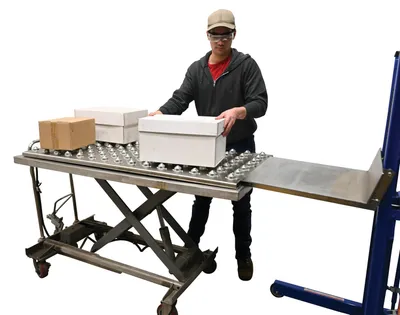 Vestil BALL-3060 ball transfer platform shown from an alternate angle