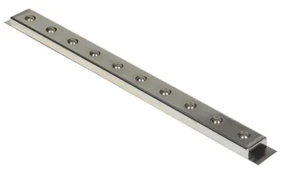 Vestil Steel Ball Transfer Strip 30 In. x 2-3/4 In. 75 Lb. Capacity Silver