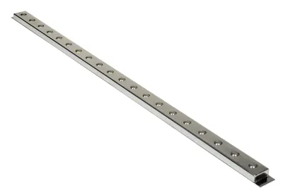 Vestil Steel Ball Transfer Strip 60 In. x 2-3/4 In. 75 Lb. Capacity Silver