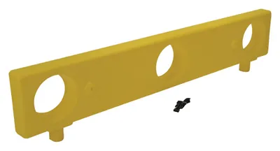 Vestil BCD-76-EX12-YL stackable poly barricade