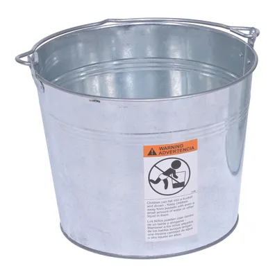 Vestil BKT-GAL-325 galvanized & stainless steel bucket