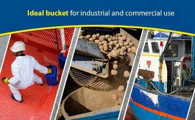 Vestil BKT-SS-325 galvanized & stainless steel bucket feature highlights