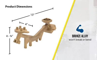 Vestil BNW-B-W drum bung nut wrenche feature highlights