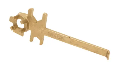 Vestil BNW-BX-W drum bung nut wrenche shown from an alternate angle