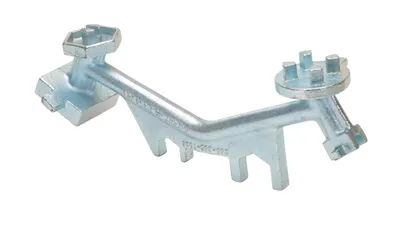 Vestil BNW-I-W drum bung nut wrenche shown from an alternate angle