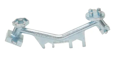 Vestil BNW-I-W drum bung nut wrenche shown from an alternate angle