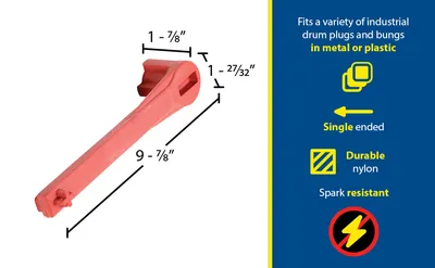 Vestil BNW-P drum bung nut wrenche feature highlights