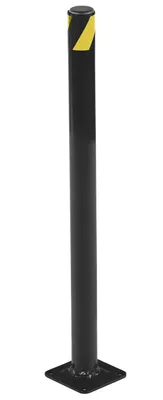 Vestil Steel Pipe Safety Bollard 24 In. x 1-3/4 In. Black