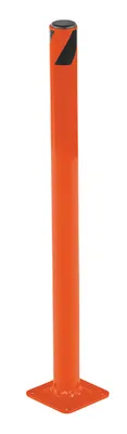 Vestil Steel Pipe Safety Bollard 24 In. x 1-3/4 In. Orange