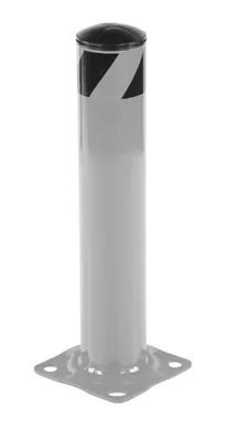 Vestil Steel Pipe Safety Bollard 24 In. x 4-1/2 In. Silver