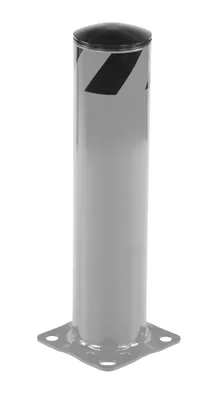 Vestil Steel Pipe Safety Bollard 24 In. x 5-1/2 In. Silver