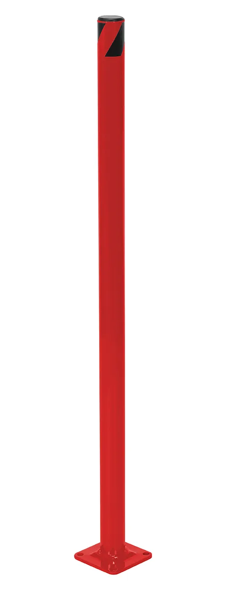 Vestil BOL-36-2-RED steel pipe safety bollard