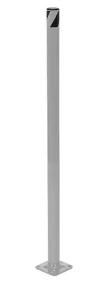 Vestil Steel Pipe Safety Bollard 36 In. x 1-3/4 In. Silver