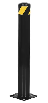 Vestil Steel Pipe Safety Bollard 36 In. x 4-1/2 In. Black