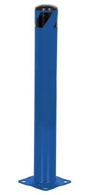 Vestil Steel Pipe Safety Bollard 36 In. x 4-1/2 In. Blue