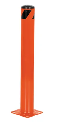 Vestil Steel Pipe Safety Bollard 36 In. x 4-1/2 In. Orange