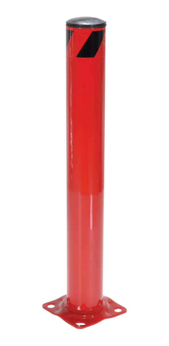 Vestil BOL-36-4.5-RED steel pipe safety bollard