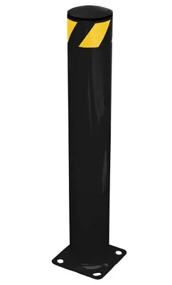 Vestil Steel Pipe Safety Bollard 36 In. x 5-1/2 In. Black