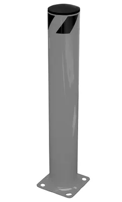 Vestil Steel Pipe Safety Bollard 36 In. x 5-1/2 In. Gray Semi Gloss