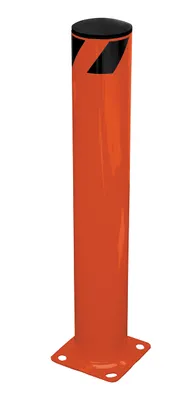 Vestil Steel Pipe Safety Bollard 36 In. x 5-1/2 In. Orange