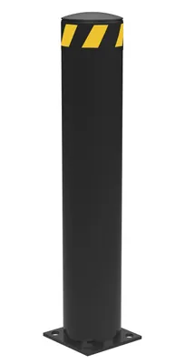 Vestil Steel Pipe Safety Bollard 36 In. x 6-1/2 In. Black