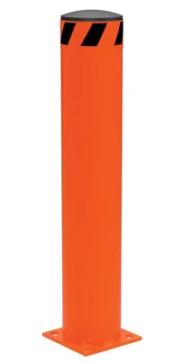Vestil Steel Pipe Safety Bollard 36 In. x 6-1/2 In. Orange