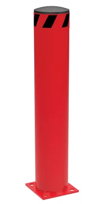 Vestil Steel Pipe Safety Bollard 36 In. x 6-1/2 In. Red