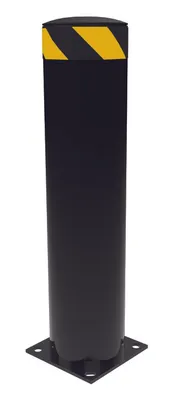 Vestil Steel Pipe Safety Bollard 36 In. x 8-1/2 In. Black