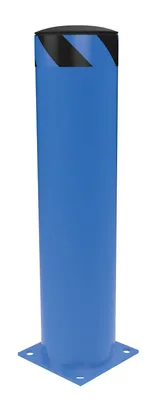 Vestil Steel Pipe Safety Bollard 36 In. x 8-1/2 In. Blue