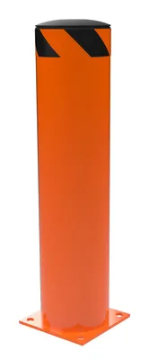 Vestil Steel Pipe Safety Bollard 36 In. x 8-1/2 In. Orange
